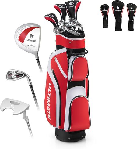 ULTIMATE Women's Complete Golf Club Set, 9/11pcs Right Handed Ladies Golf Clubs Set w/ 460cc Alloy Driver, #3 Fairway Wood, Hybrid, #6/#7/#8/#9/#P Irons & Putter in Saudi Arabia