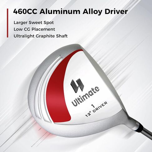 ULTIMATE Women's Complete Golf Club Set, 9/11pcs Right Handed Ladies Golf Clubs Set w/ 460cc Alloy Driver, #3 Fairway Wood, Hybrid, #6/#7/#8/#9/#P Irons & Putter in Saudi Arabia