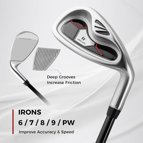 ULTIMATE Women's Complete Golf Club Set, 9/11pcs Right Handed Ladies Golf Clubs Set w/ 460cc Alloy Driver, #3 Fairway Wood, Hybrid, #6/#7/#8/#9/#P Irons & Putter in Saudi Arabia