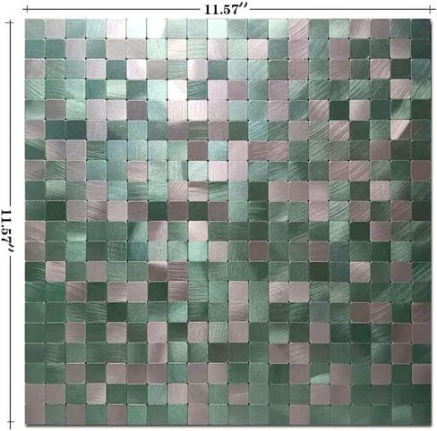 WEIMEISC 10 Sheets Peel and Stick Backsplash Tile for Kitchen, Self-Adhesive Mosaic Tile, Stick on Bathroom Vanities，Fireplace Décor, Laundry Table (Light Black, 10) in Saudi Arabia