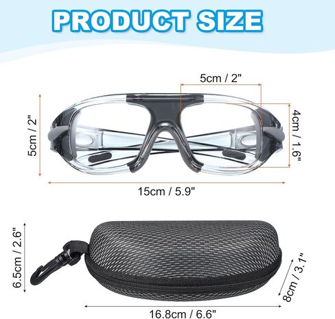 PATIKIL Adjustable Professional Sports Goggles, Unisex Safety Glasses Outdoor Sports Protective in Saudi Arabia