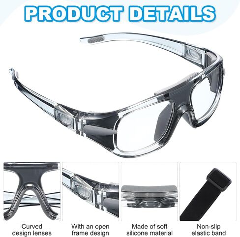 PATIKIL Adjustable Professional Sports Goggles, Unisex Safety Glasses Outdoor Sports Protective in Saudi Arabia
