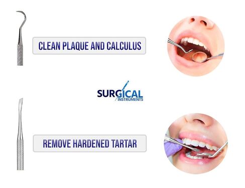 الجراحة عبر الإنترنت Tartar Calculus Plaque Remover Scriper Tooth ، مرآة الأسنان ومجموعة Scaler in Saudi Arabia