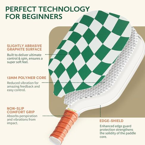 مجموعة Pickleball Paddles مجموعة من 2/4- USAPA معتمدة من الجرافيت/الألياف الزجاجية مضرب المخلل ، ومضاربين 2 المخلل ، و 4 كرات ، وحقيبة حمل محمولة ، وكرة مخلل جمالي للرجال المبتدئين نساء in Kuwait