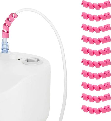 10 Pack Oxygen Tube Support Crimp Straightener for Portable Oxygen Concentrator, Oxygen Tubing Support for Oxygen Tank Oxygen Hose Nasal Cannula Oxygen Accessories (Gray) in Kuwait