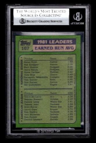 Nolan Ryan Steve Mccatty Signed 1982 Topps Card #167 Beckett Autograph Baseball. - Baseball Slabbed Autographed Cards in Saudi Arabia