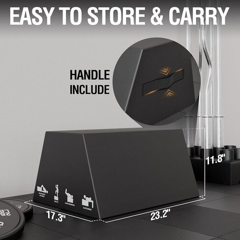 Mikolo Hip Thrust Bench, Hip Thrust Machine at Home for Glute Bridge, Multi-Functional Hip Thrust Box with Non-Slip, Glute Workout Equipment, 700LB Load Capacity, Core & Ab Strength Training in Saudi Arabia