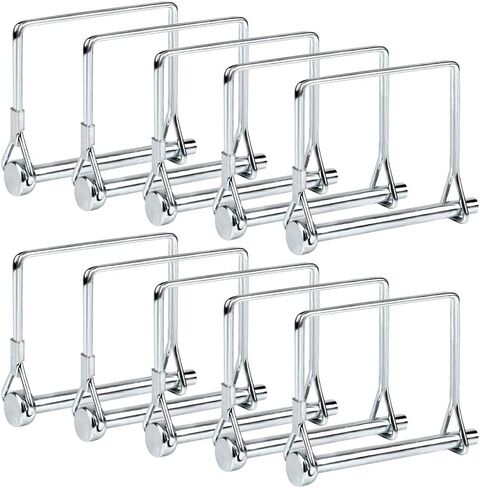5/16" x 2-3/4" Trailer Hitch Pin 10 Pack, Heavy Duty Carbon Steel Hitch Locking Pins, Zinc Plated Rust-Resistant Coupler Pins for Utility Trailer, RV, Boat, Lawn Tractor, Farm Equipment in Saudi Arabia