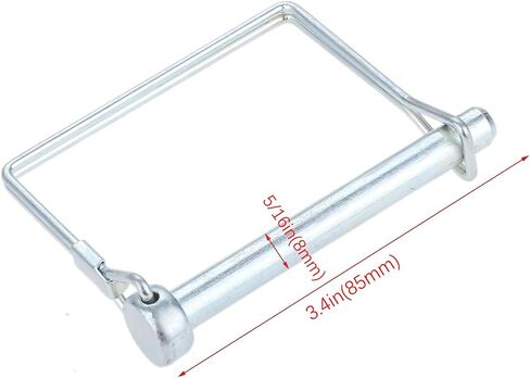 5/16" x 2-3/4" Trailer Hitch Pin 10 Pack, Heavy Duty Carbon Steel Hitch Locking Pins, Zinc Plated Rust-Resistant Coupler Pins for Utility Trailer, RV, Boat, Lawn Tractor, Farm Equipment in Saudi Arabia