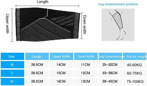 Calf Compression Sleeves for Men Women Leg Compression Socks for Shin Splint Varicose Vein Calf Pain Relief for Shin Splint Relief, Recovery, Running in Kuwait