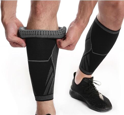 Calf Compression Sleeves for Men Women Leg Compression Socks for Shin Splint Varicose Vein Calf Pain Relief for Shin Splint Relief, Recovery, Running in Kuwait