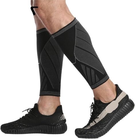 Calf Compression Sleeves for Men Women Leg Compression Socks for Shin Splint Varicose Vein Calf Pain Relief for Shin Splint Relief, Recovery, Running in Kuwait