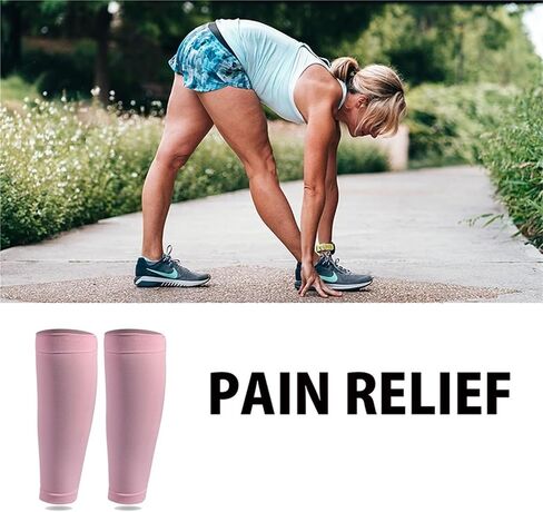 1pair/5 Pair Men's and Women's Calf Support Compression Sleeve, Running Leg Socks Outdoor Sports Marathon for Shin Splint Relief, Recovery, Running in Saudi Arabia