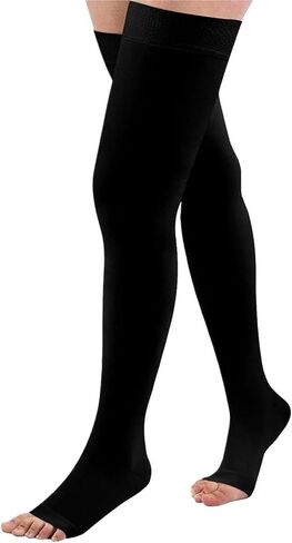 1PAIR 20-30 مم زئبق أكمام ضغط العجل للنساء والرجال ، أكمام ضغط الفخذ بدون قدم للترشح لتخفيف شائبة شين ، الانتعاش ، الجري in Kuwait