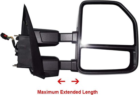 AERDM New towing mirror Power Heated Compatible with Ford Super Duty F-250 F-350 F-450 F-550 2017 2018 2019 Pickup Truck Replacement Extendable Towing with Turn Signal,Clearance and Auxiliary Lamp in Saudi Arabia