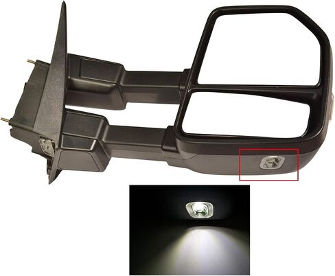 AERDM New towing mirror Power Heated Compatible with Ford Super Duty F-250 F-350 F-450 F-550 2017 2018 2019 Pickup Truck Replacement Extendable Towing with Turn Signal,Clearance and Auxiliary Lamp in Saudi Arabia