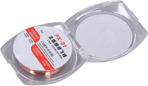 Kadimendium 1Pcs Enameled Wire PCB Accurate Repair Wire High Electrical Conductivity Insulation Copper Winding Wire PCB Repair Enameled Wire (FX for 81 0 . 02mm Dia) in Saudi Arabia