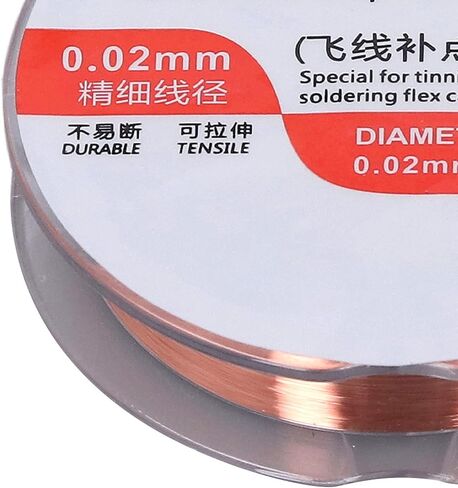 Kadimendium 1Pcs Enameled Wire PCB Accurate Repair Wire High Electrical Conductivity Insulation Copper Winding Wire PCB Repair Enameled Wire (FX for 81 0 . 02mm Dia) in Saudi Arabia