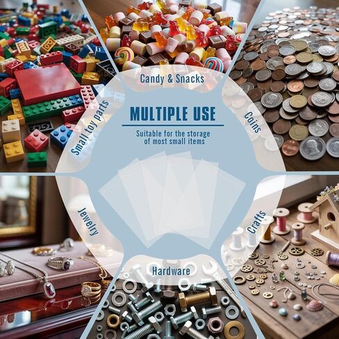 450 PCS Premium 3 × 4 بوصة أكياس المجوهرات البلاستيكية الصغيرة Ziplock ، وأكياس التعبئة والتغليف الصافية الصافية للتخزين ، والأعمال التجارية الصغيرة ، والحبوب ، والوجبات الخفيفة وملحقات السفر in Saudi Arabia