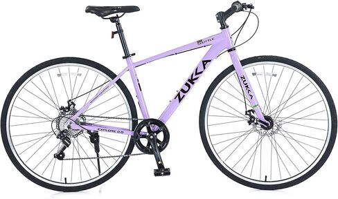 Meghna Road Bike Aluminium Frame 700C Wheel Wheel Handbar 7 Speed ​​Lightweight Hybrid Bike 700 × 35C Tyre للرجال جونيور للانتقال إلى العمل في الذهاب للتسوق in Saudi Arabia
