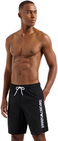 Emporio Armani Men's Classic Long 8" Bermuda Swim Trunk in Saudi Arabia