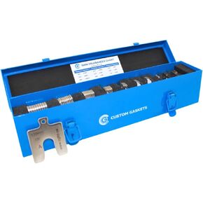 CGLTD Stainless Steel Slotted Shim Kit, Size A, 2" x 2" (Pack of 260) in Saudi Arabia
