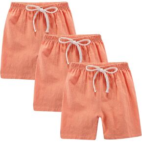 3 حزمة بويز بويز جيرل فتيات شورتات شورتات شورت شورت شاطئ الصيف غير الرسمي للأطفال في الهواء الطلق يركض 2-10 سنوات in Kuwait