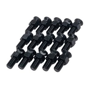 Mytee Products 15 Pack Blades Cutting Edge Plow Bolts & Nuts 3/4"-10 x 2-1/2" - Grade 8 40cr Steel Plow Bolt Nuts for Snow Plow Cutting Edge Blades, Construction Machinery in Saudi Arabia