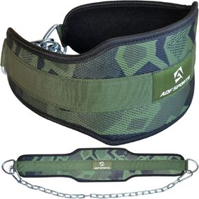Dip Belt for Weightlifting - Weight Belt with 36" Heavy Duty Steel Chain - Neoprene Padded Back Support Gym Lifting Belt for Powerlifting, Bodybuilding, Squat, Fitness & Pull up Training in Saudi Arabia
