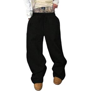 السراويل الفضفاضة للرجال كامو مزدوج الخصر الرباط السراويل الساق واسعة الساق الساق الساق البوب ​​المسار in Kuwait