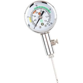 Mini Ulitity Air Pressure Barometer Tool Portable Lightweight Gadget for Basketball Football Players Metal Grey 1.6 inch Diameter in Kuwait