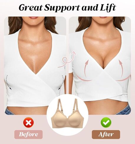 حمالات الصدر اللاسلكية اللاسلكية للسيدات ، رفيع الراحة لا ترتدي الأركان الداخلية تغطية كاملة الرياضة الرياضية اليومية in Kuwait