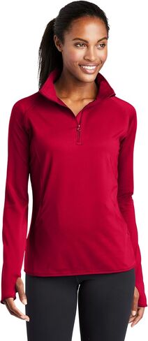 SPORT-TEK Women's Sport-Wick Stretch Quarter Zip Pullover in Saudi Arabia