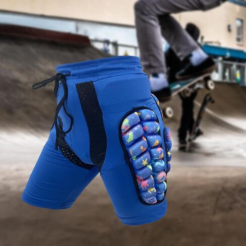 Kids Padded Shorts Hip Protection Pads, EVA Children Impact Shorts, Skating Protective Gear for Bike, Skateboard, Skiing in Kuwait