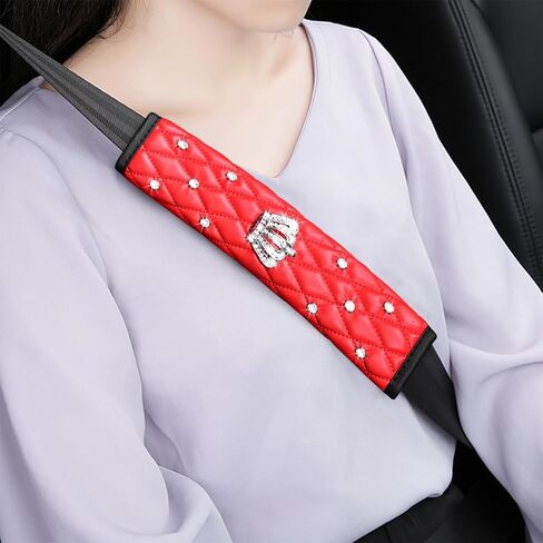 غطاء حزام الأمان في ماندارك بلينغ ، وسادة حزام حزام مركبة مركبة مركبة مركبة ، وسادة حزام حزام مقعد ، ومواقع حامية ماس ، وملحقات حامية عالمية (أسود) in Kuwait