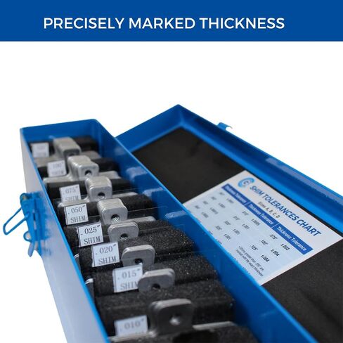 CGLTD STELAL STELL SLOTTED SHIM KIT ، SIZE A ، 2 "× 2" (حزمة 260) in Saudi Arabia