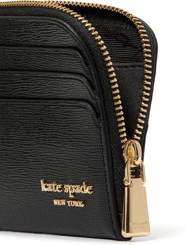 kate spade new york Devin Saffiano Leather Flower Zipper Puller Coin Card case Wristlet, Sailing Blue in Kuwait