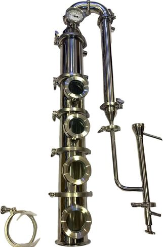 4 بوصة 4 صفيحة SS ترتاب لا يزال العمود تقطير الكحول للفودكا ، الجن ، الويسكي in Kuwait