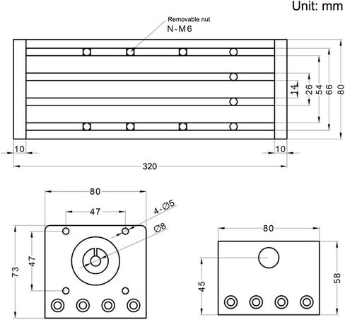 200 مم طول سفر طول سفر مزدوج كرات السكك الحديدية الكرات SFU1605 مع NEMA23 السهوب محرك ل DIY أجزاء CNC أجزاء X y z المرحلة الخطية والطابعة ثلاثية الأبعاد in Kuwait