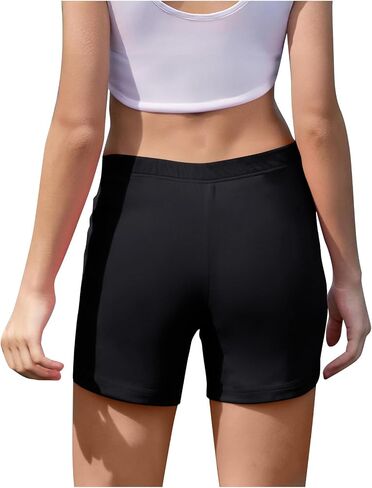 4 Pack Girls Bike Shorts Under Dress Dance Short Kids Basic Cotton Shorts Stretchy Athletic Short Running YogaShorts in Saudi Arabia