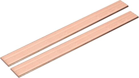 شريط مسطح النحاس Uxcell ، 1/16 "سماكة x 1" عرض × 8 "طول مطحنة لوحة الحافلة النحاسية للنحاس للكهرباء (1.5 مم × 25 مم × 200 مم) in Saudi Arabia