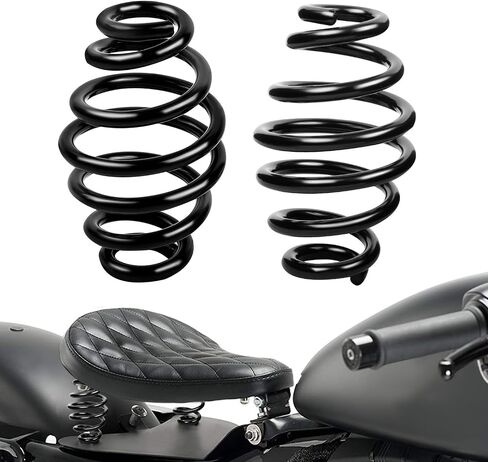 Motorcycle Solo Seat Springs, 2 Inch Seat Spring Bracket Fit for Harley Sportster Softail Dyna Fatboy Bobber Chopper Custom Black in Saudi Arabia
