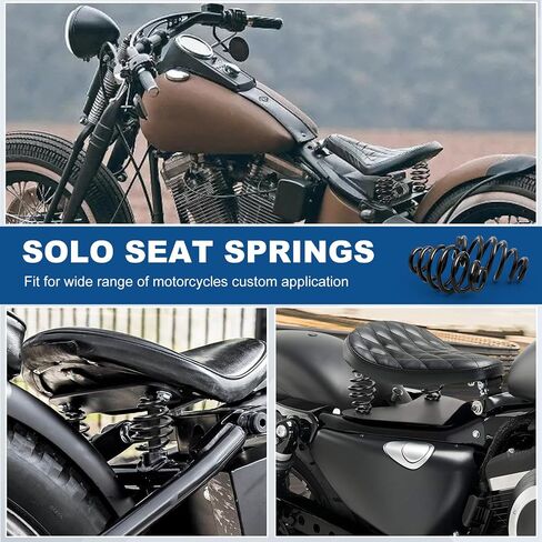 Motorcycle Solo Seat Springs, 2 Inch Seat Spring Bracket Fit for Harley Sportster Softail Dyna Fatboy Bobber Chopper Custom Black in Saudi Arabia