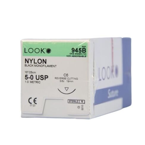 انظر X945B NYLON 5-0 خيوط سوداء 10 C6 3/8 CIRCLE REVER in Saudi Arabia