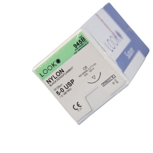 انظر X945B NYLON 5-0 خيوط سوداء 10 C6 3/8 CIRCLE REVER in Saudi Arabia