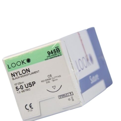 انظر X945B NYLON 5-0 خيوط سوداء 10 C6 3/8 CIRCLE REVER in Saudi Arabia