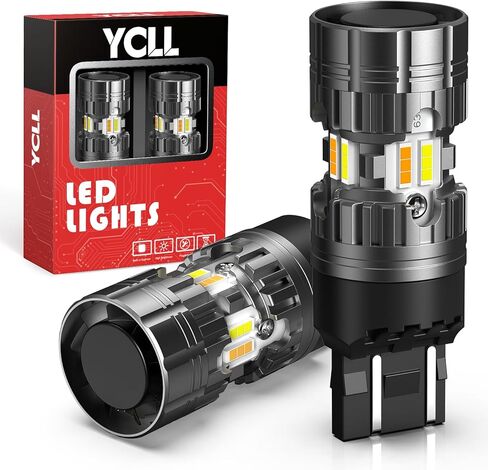 7443 Switchback LED CANBUS Bulb 7440 for Dual Colors Amber/White Front Turn Signal Lights Error Free for Chevy Silverado 2500/3500 2020-2024,2 Pack in Kuwait