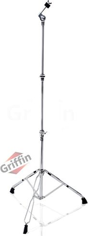 Griffin Straight Cymbal Stand (Percussion TiltPro X Edition) – Drum Hardware Mount with Double Braced Legs, Slip-Proof Holder for Crash, Ride & Splash in Saudi Arabia