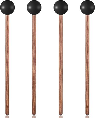 4 PCS Steel Longan Drum Mallets ، Malmets Xylophone ، Malockenspiel Mallet ، 5.7in charcuss ercussion wooden fricuss ، in Saudi Arabia
