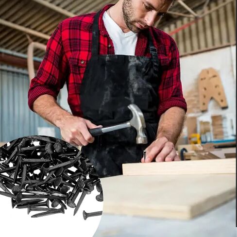 600 Pcs Nails for Shoe Repair 13mm Black Iron Stud Metal Nails Tacks Non-Slip Horse Shoe Nails Mini Boot Studs for Shoes Boots Leather Heels Soles Repairs Replacement Woodworking Craft in Saudi Arabia